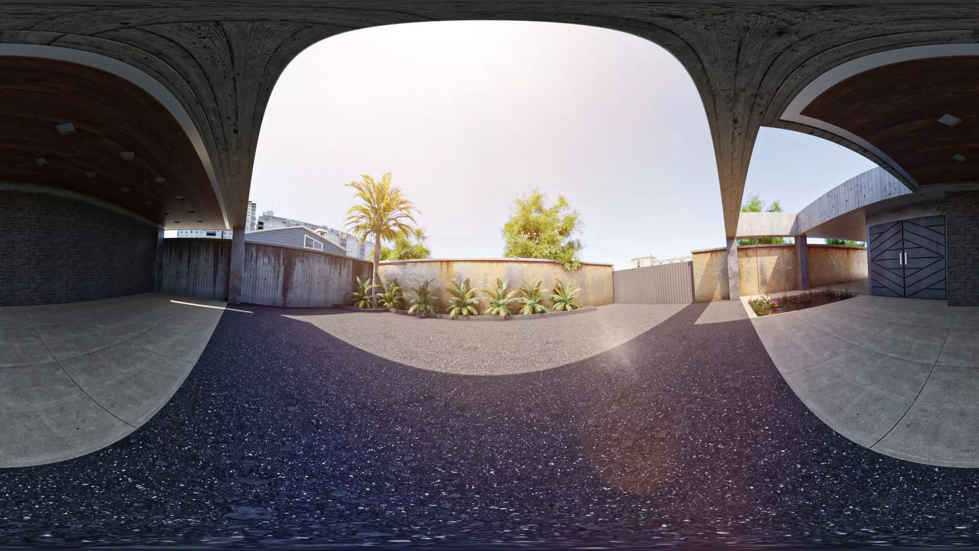 Luxury Driveway 3D Model Low-poly 3D model_11