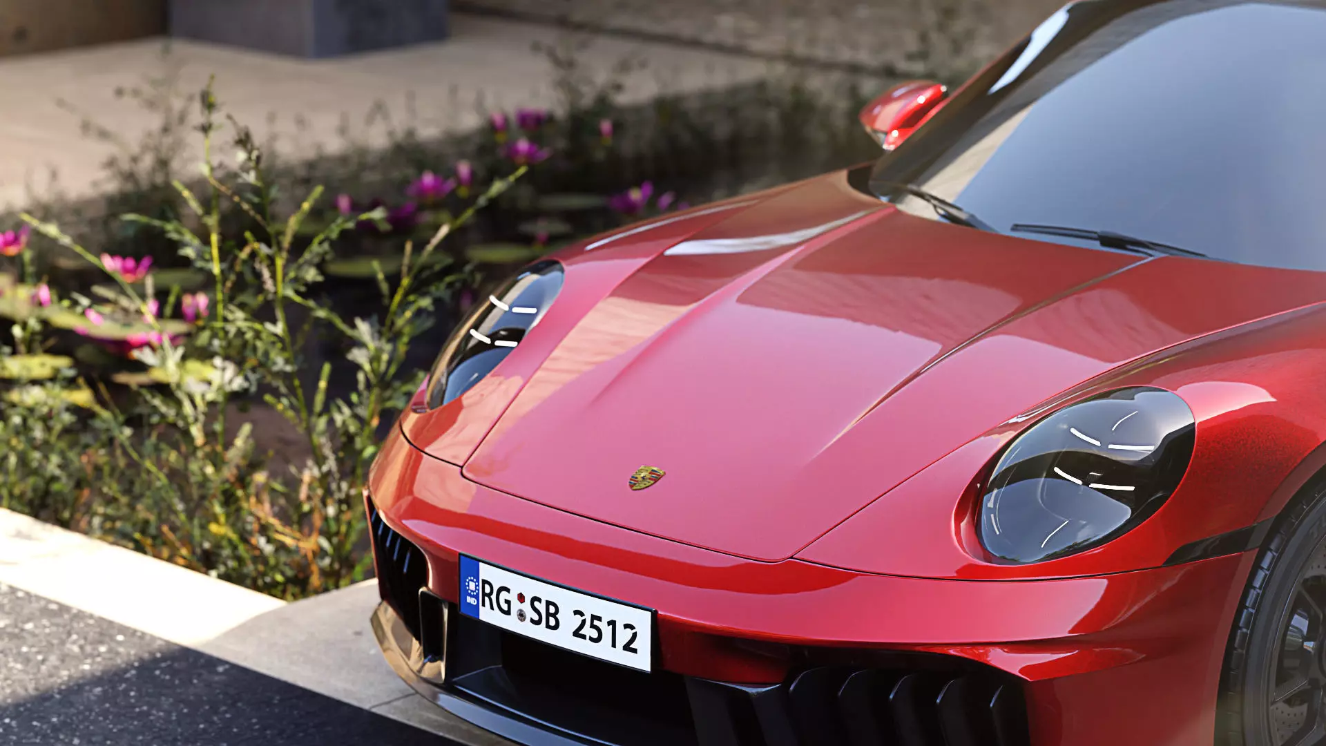 Luxury Driveway 3D Model Low-poly 3D model_3