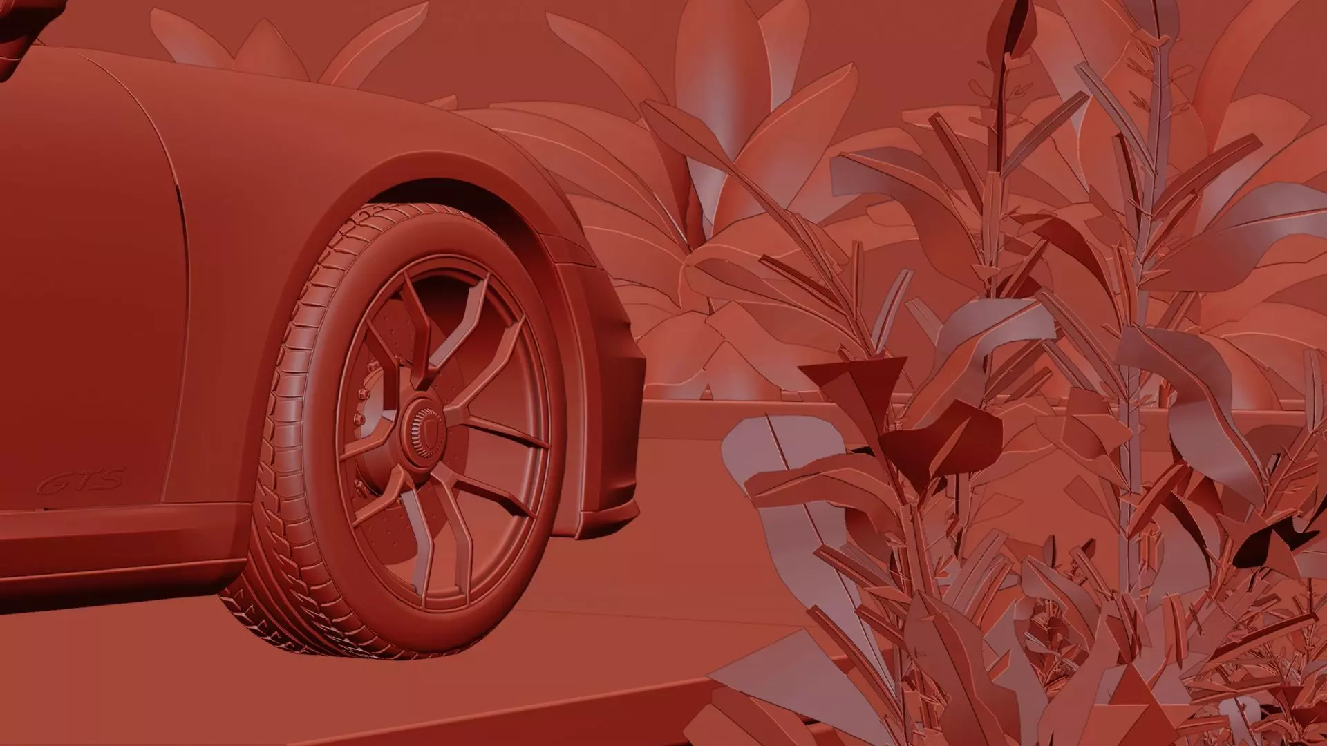 Luxury Driveway 3D Model Low-poly 3D model_10