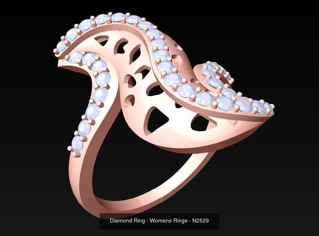 Collection 3d Ring Jewellery - 100 Womens Rings N27 _79