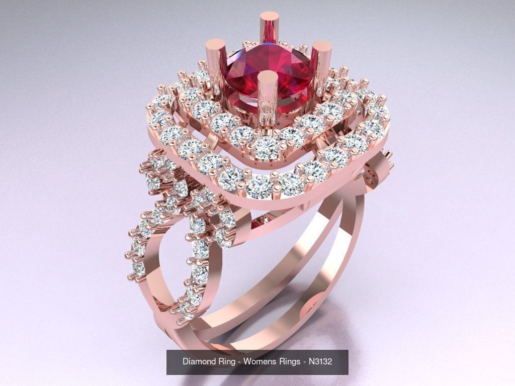 Collection 3d Ring Jewellery - 100 Womens Rings N27 _104