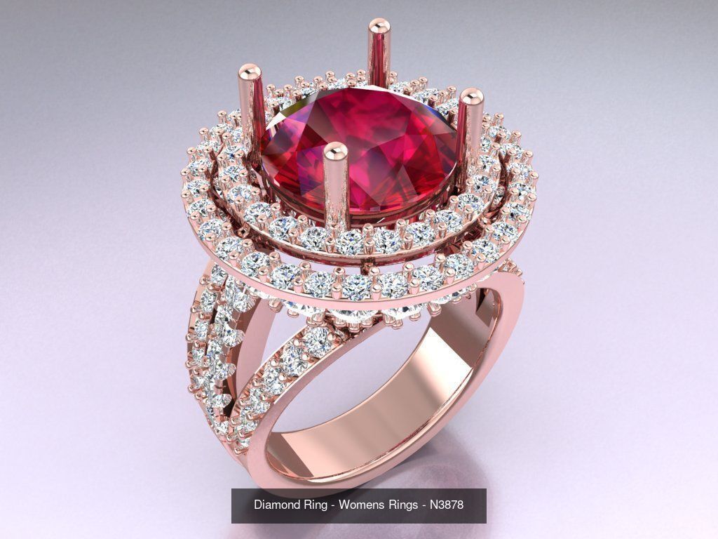 Collection 3d Ring Jewellery - 100 Womens Rings N27 _36