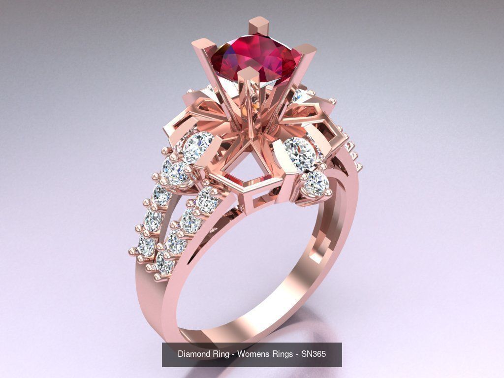 Collection 3d Ring Jewellery - 100 Womens Rings N27 _30