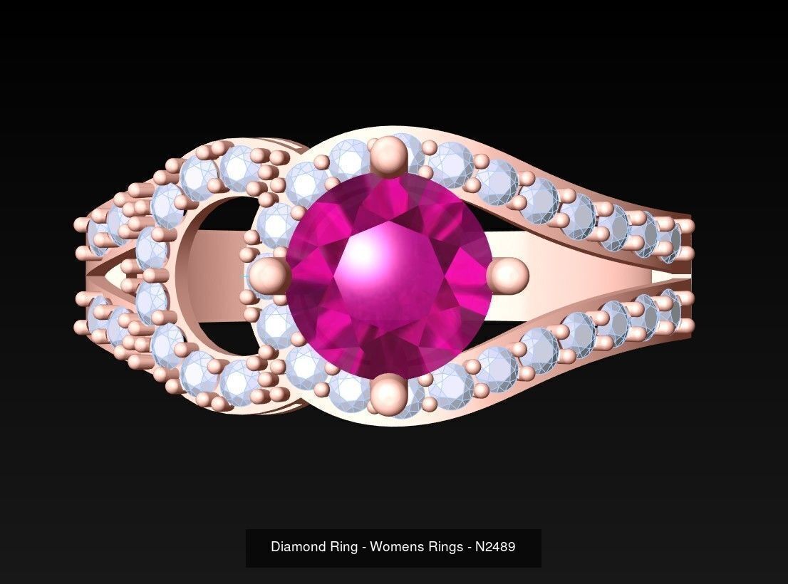 Collection 3d Ring Jewellery - 100 Womens Rings N27 _77