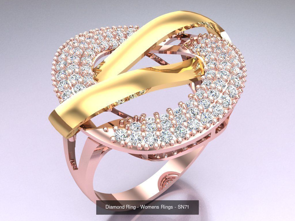 Collection 3d Ring Jewellery - 100 Womens Rings N27 _23