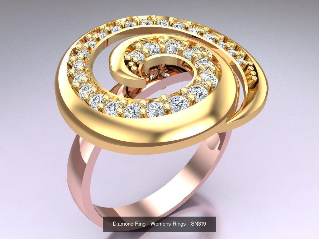 Collection 3d Ring Jewellery - 100 Womens Rings N27 _24