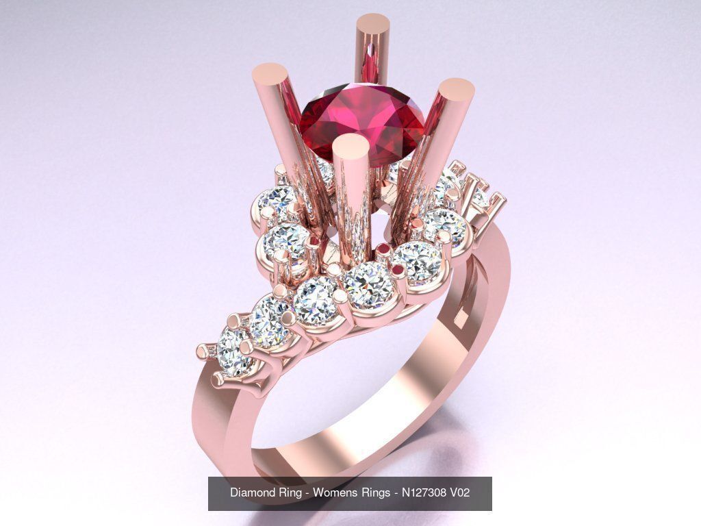 Collection 3d Ring Jewellery - 100 Womens Rings N27 _111