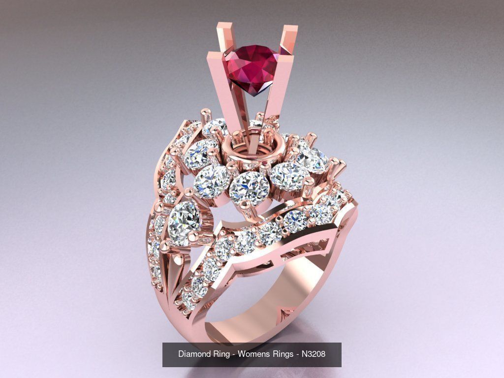 Collection 3d Ring Jewellery - 100 Womens Rings N27 _81