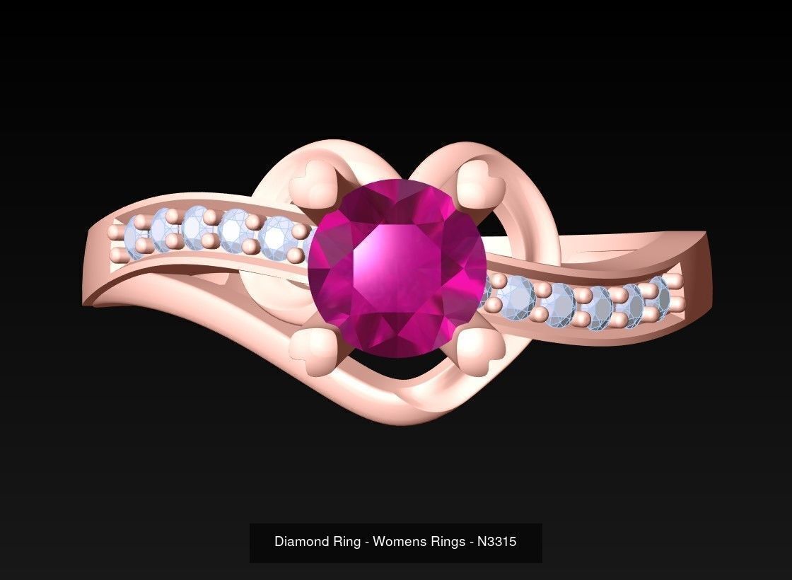 Collection 3d Ring Jewellery - 100 Womens Rings N27 _82