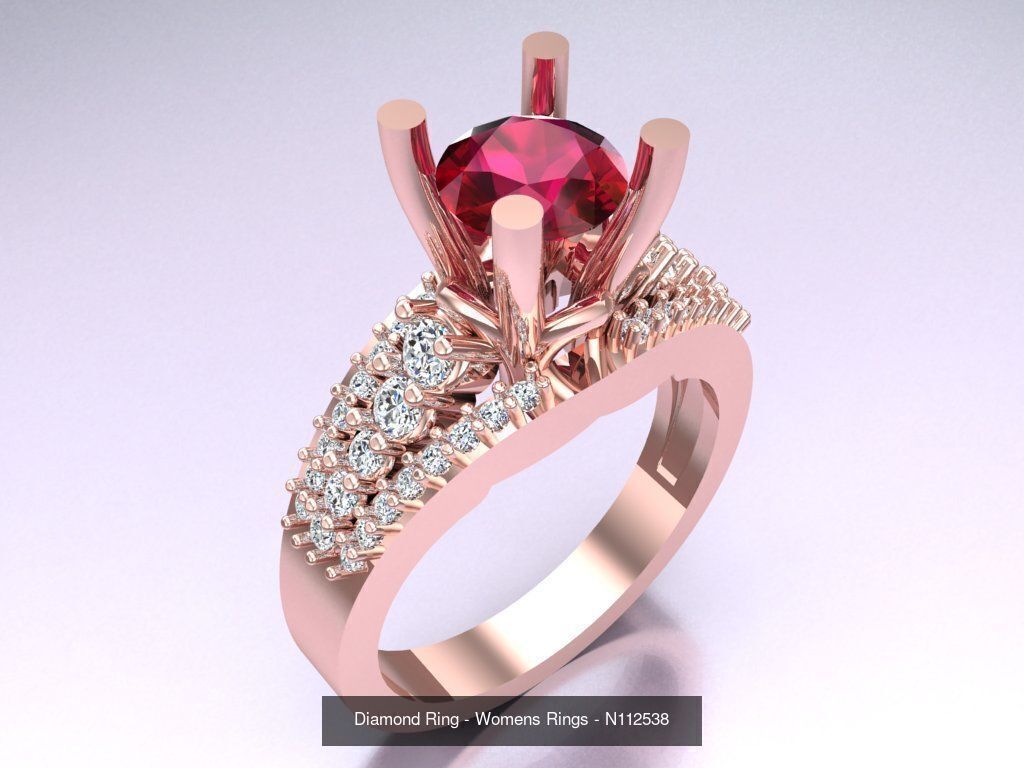 Collection 3d Ring Jewellery - 100 Womens Rings N27 _109