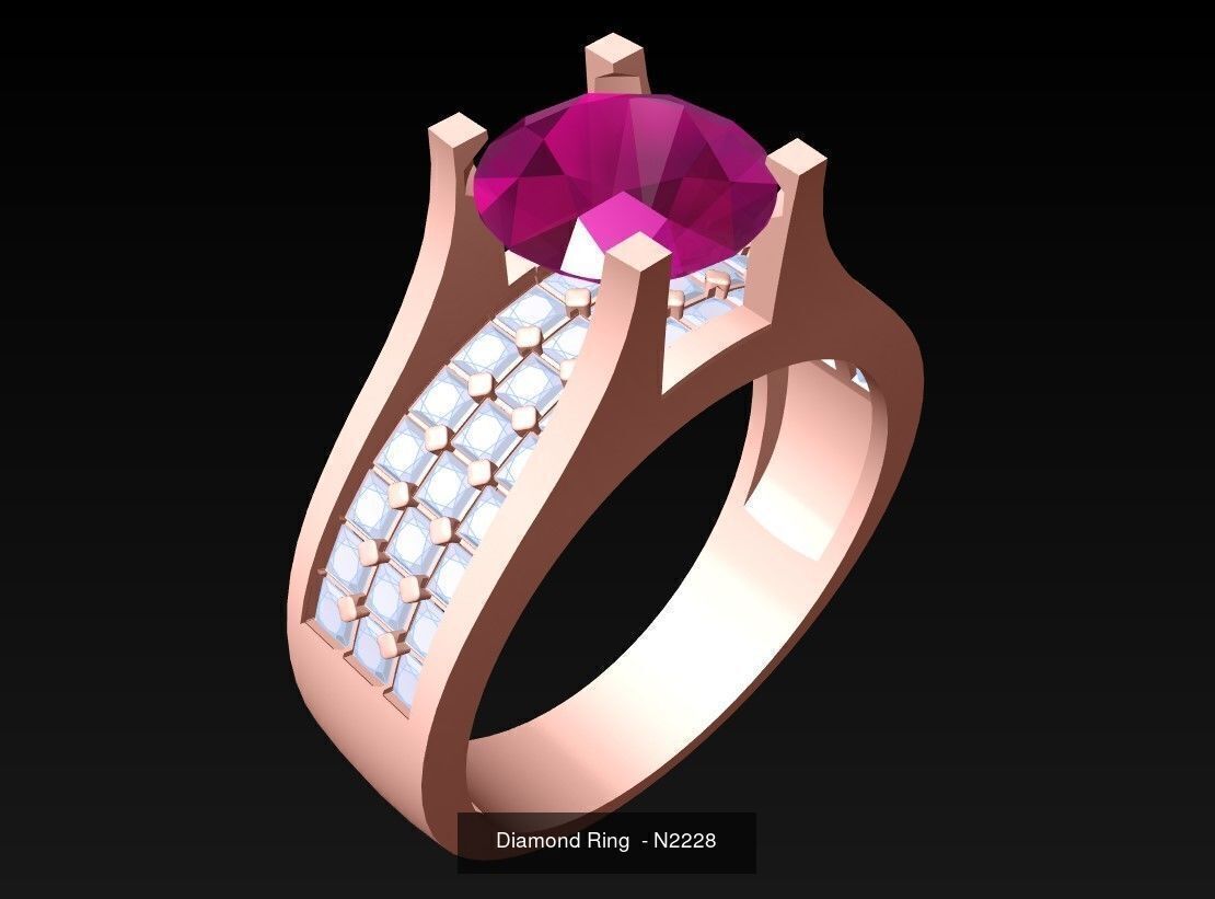 Collection 3d Ring Jewellery - 100 Womens Rings N27 _18