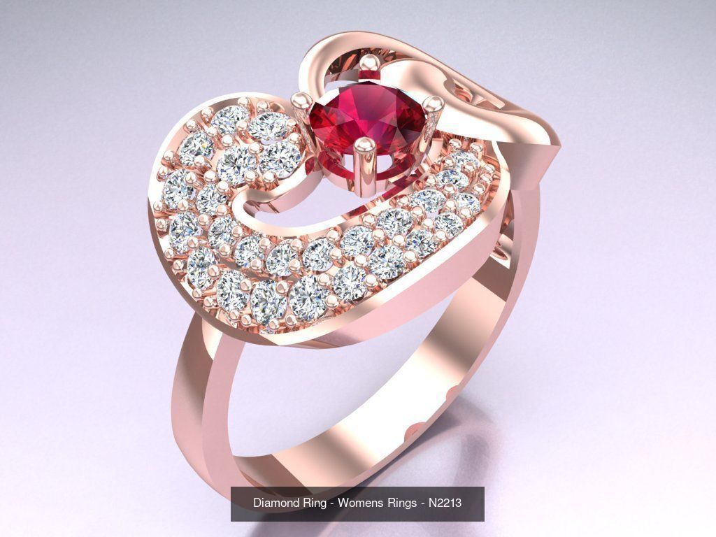Collection 3d Ring Jewellery - 100 Womens Rings N27 _64