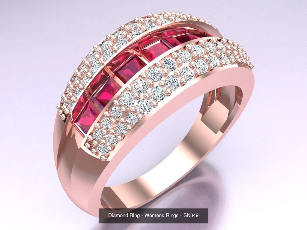 Collection 3d Ring Jewellery - 100 Womens Rings N27 _27