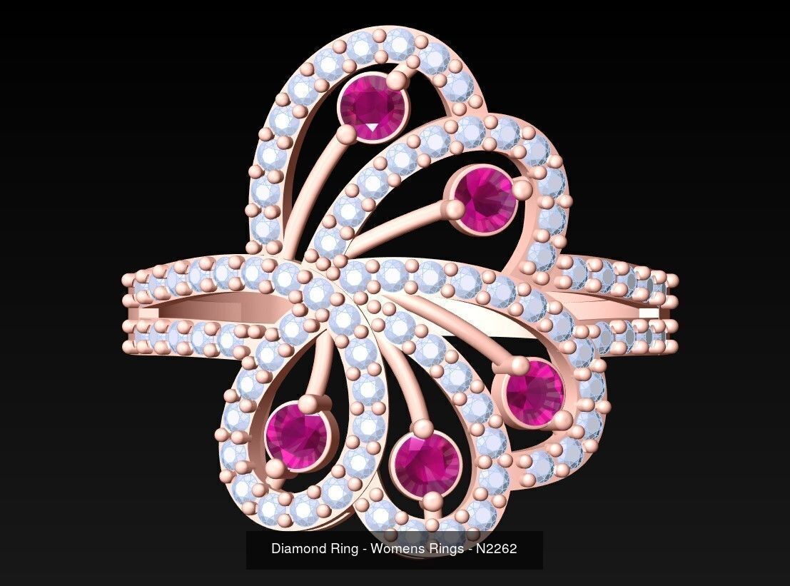 Collection 3d Ring Jewellery - 100 Womens Rings N27 _69