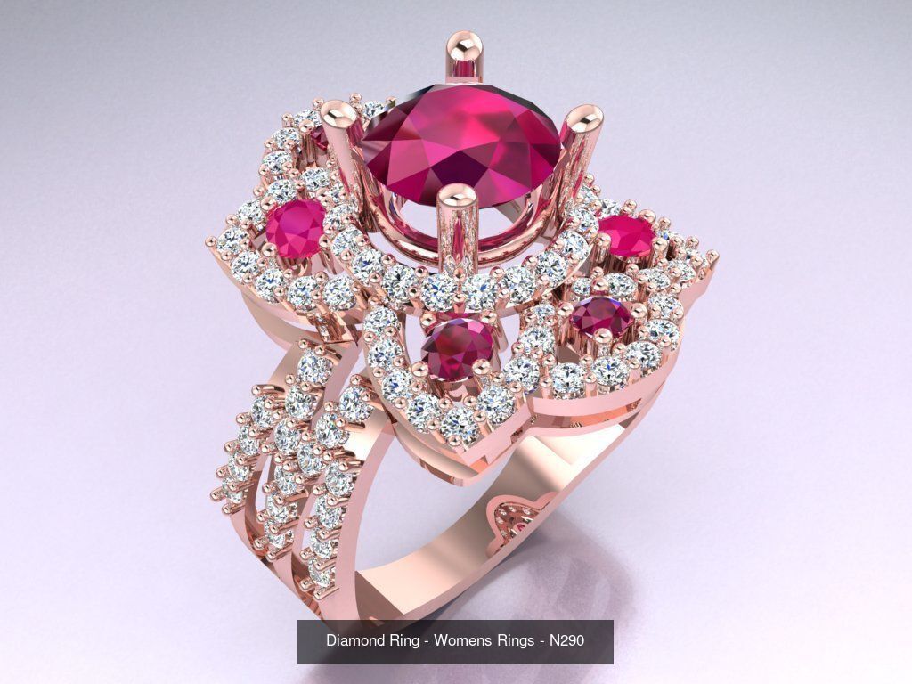 Collection 3d Ring Jewellery - 100 Womens Rings N27 _72