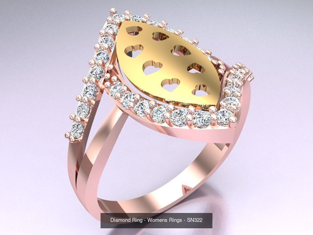 Collection 3d Ring Jewellery - 100 Womens Rings N27 _25