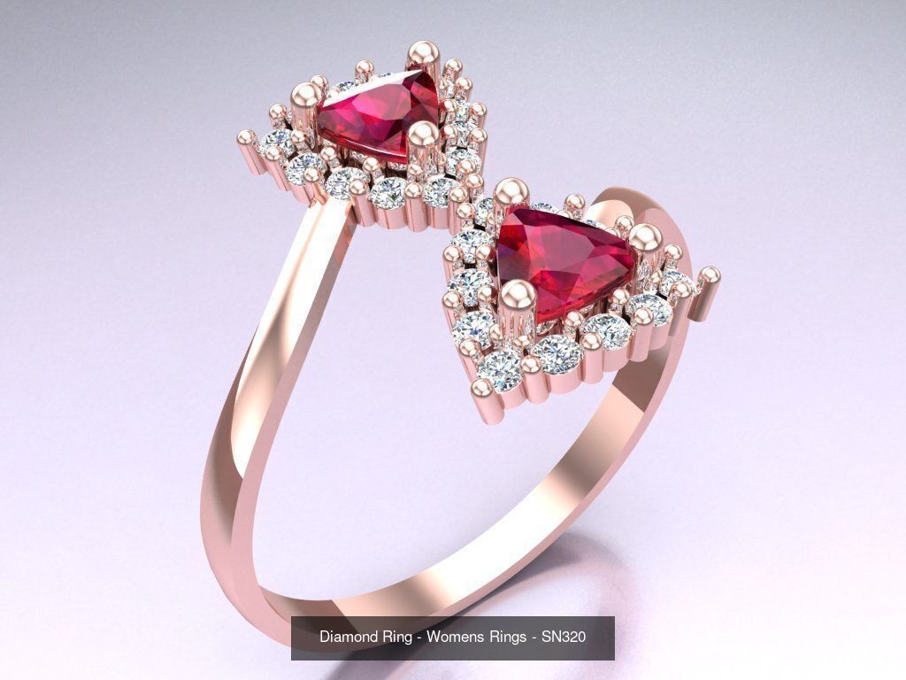 Collection 3d Ring Jewellery - 100 Womens Rings N27 _26