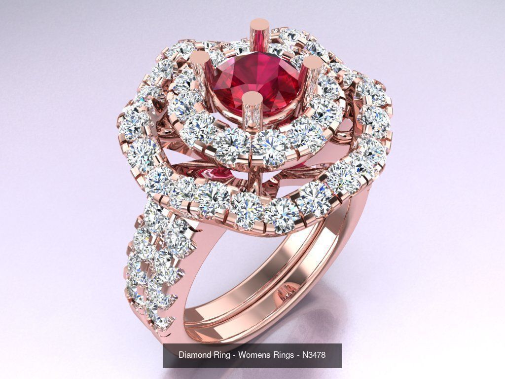Collection 3d Ring Jewellery - 100 Womens Rings N27 _47