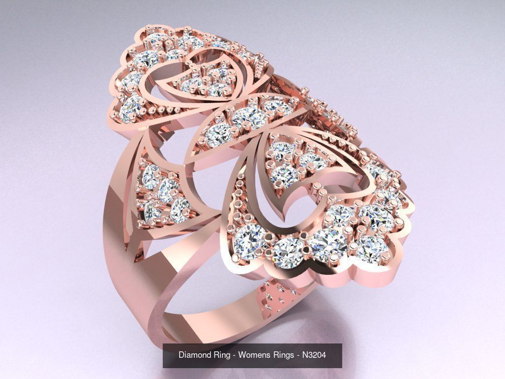 Collection 3d Ring Jewellery - 100 Womens Rings N27 _80