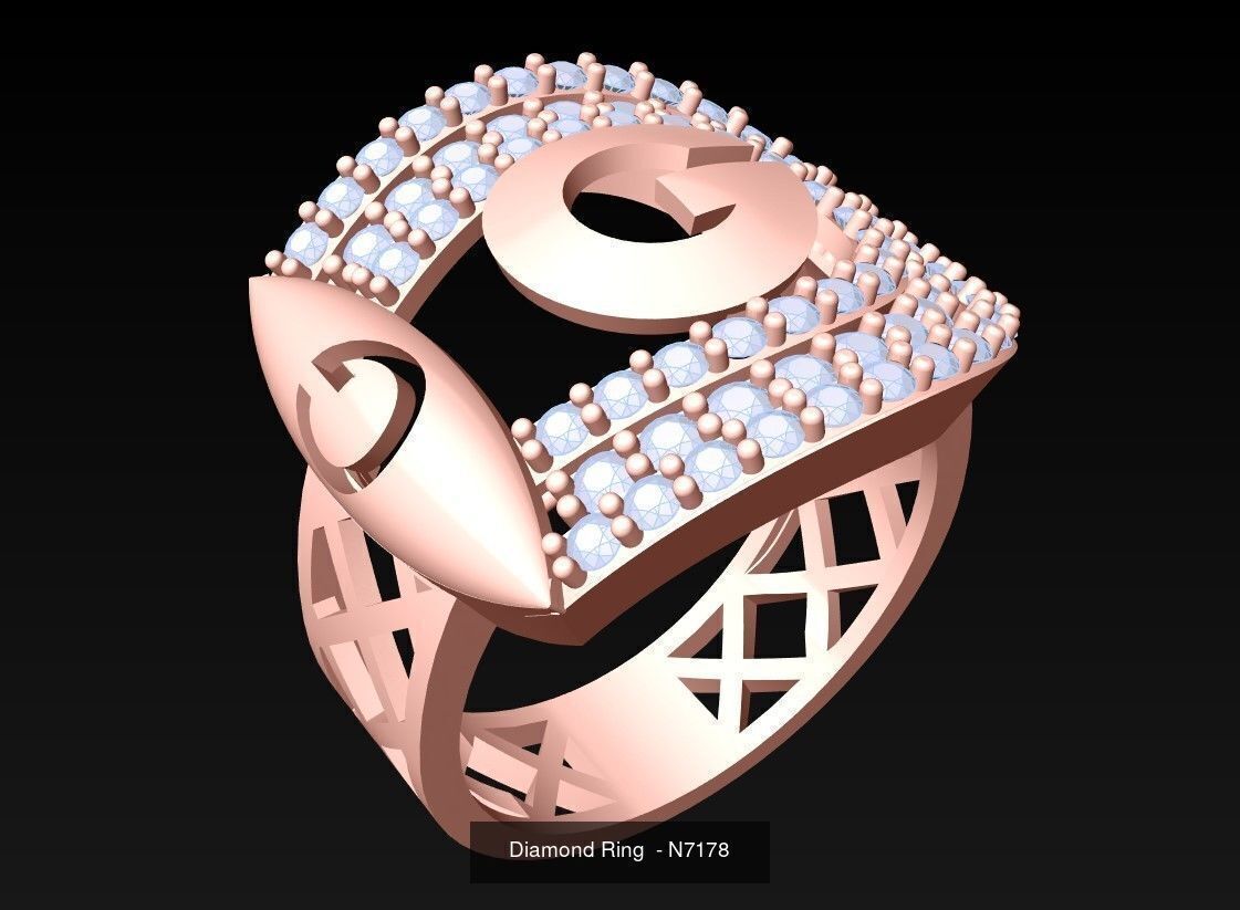 Collection 3d Ring Jewellery - 100 Womens Rings N27 _20