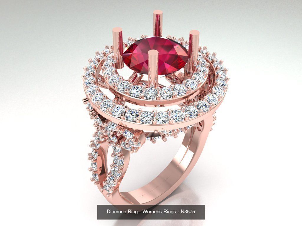 Collection 3d Ring Jewellery - 100 Womens Rings N27 _91