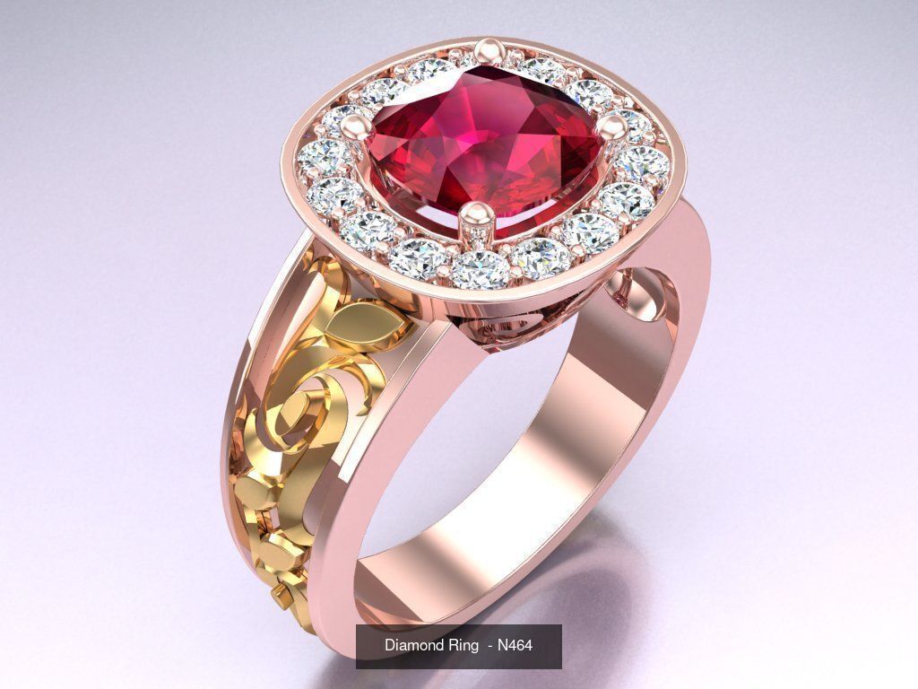 Collection 3d Ring Jewellery - 100 Womens Rings N27 _112