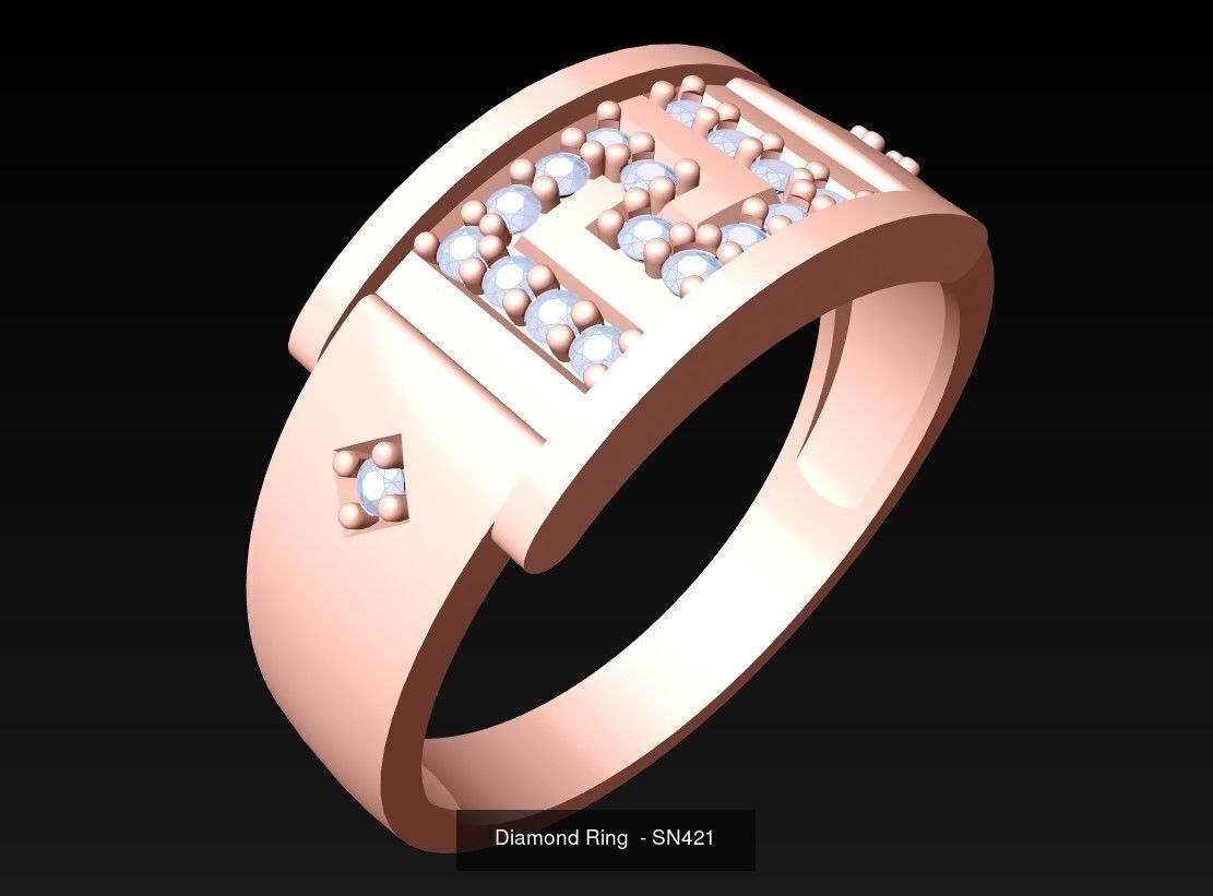 Collection 3d Ring Jewellery - 100 Womens Rings N27 _34
