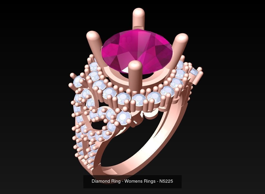Collection 3d Ring Jewellery - 100 Womens Rings N27 _57