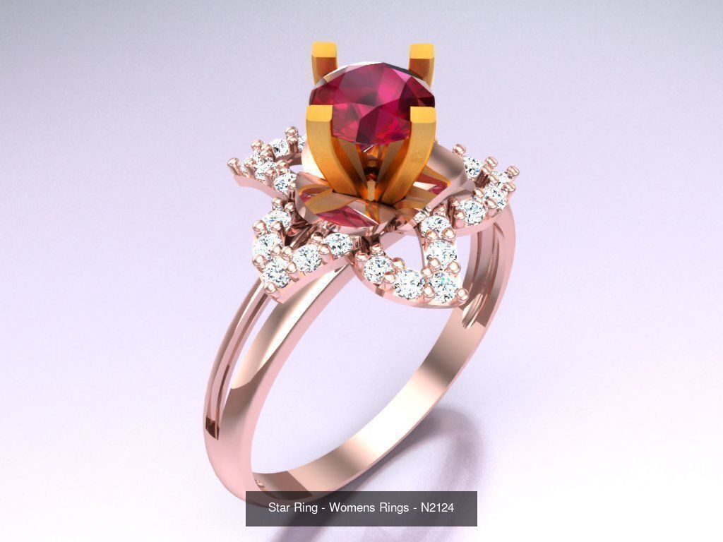 Collection 3d Ring Jewellery - 100 Womens Rings N27 _59