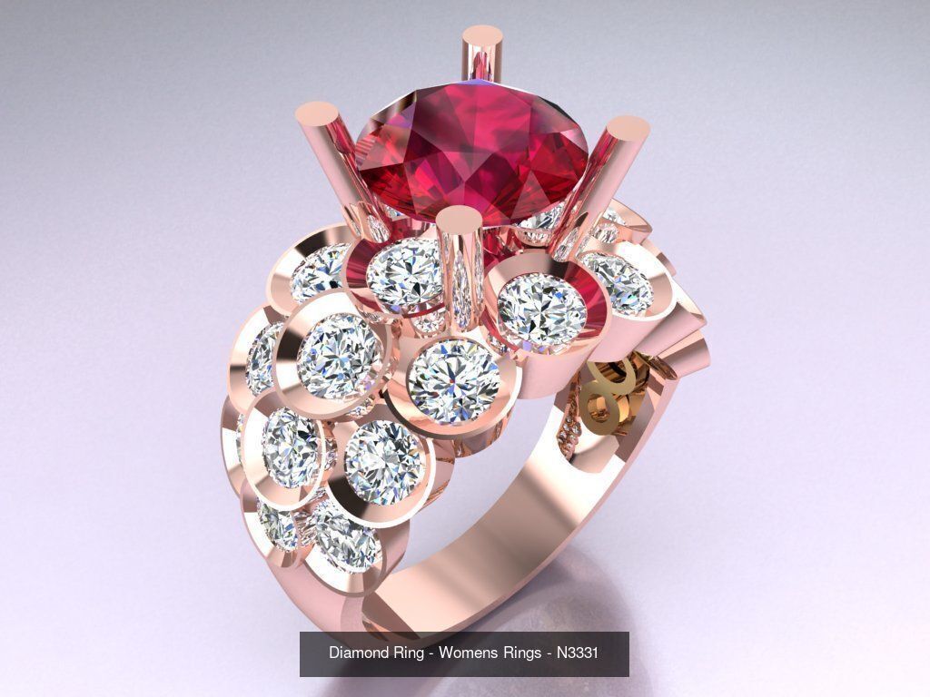 Collection 3d Ring Jewellery - 100 Womens Rings N27 _83