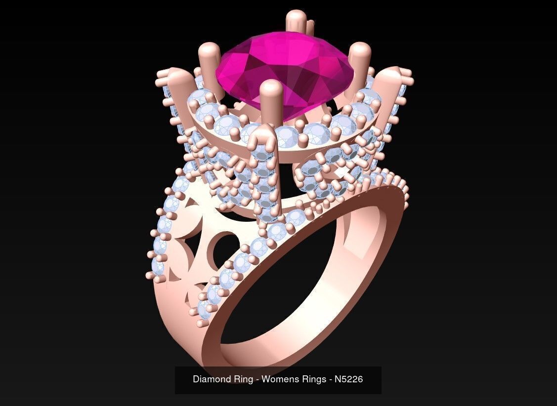 Collection 3d Ring Jewellery - 100 Womens Rings N27 _58