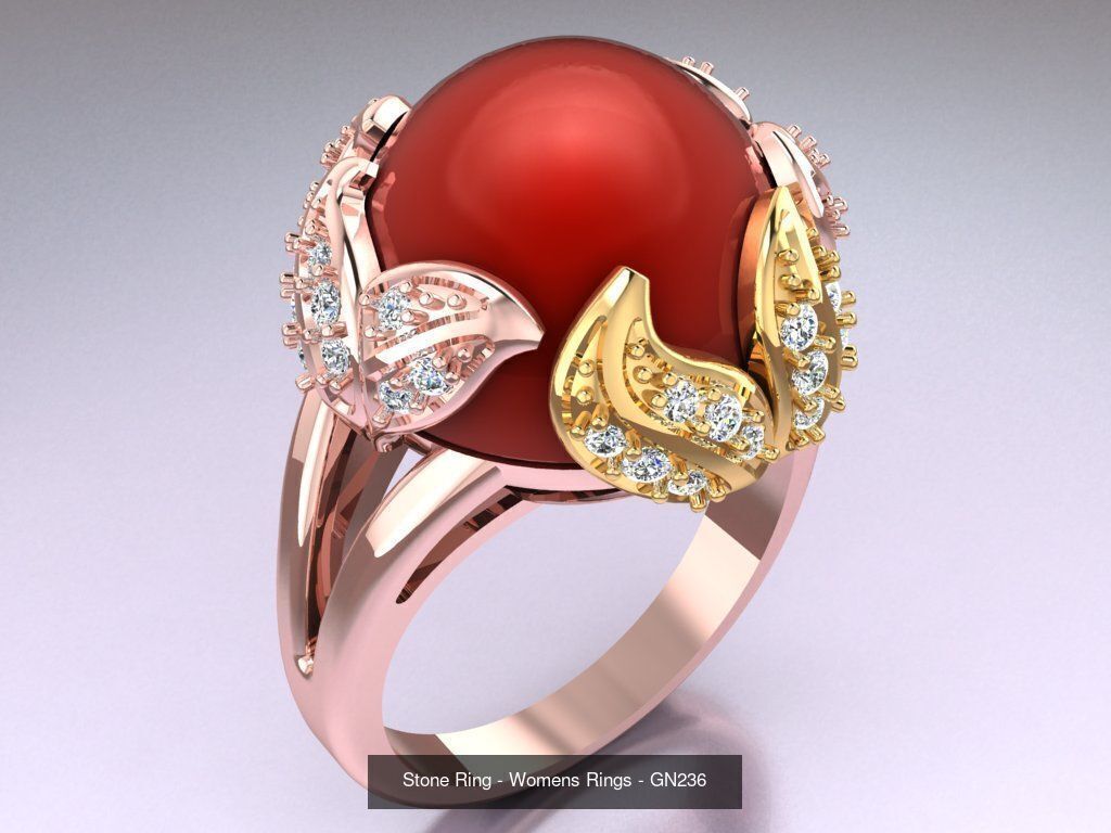 Collection 3d Ring Jewellery - 100 Womens Rings N27 _110