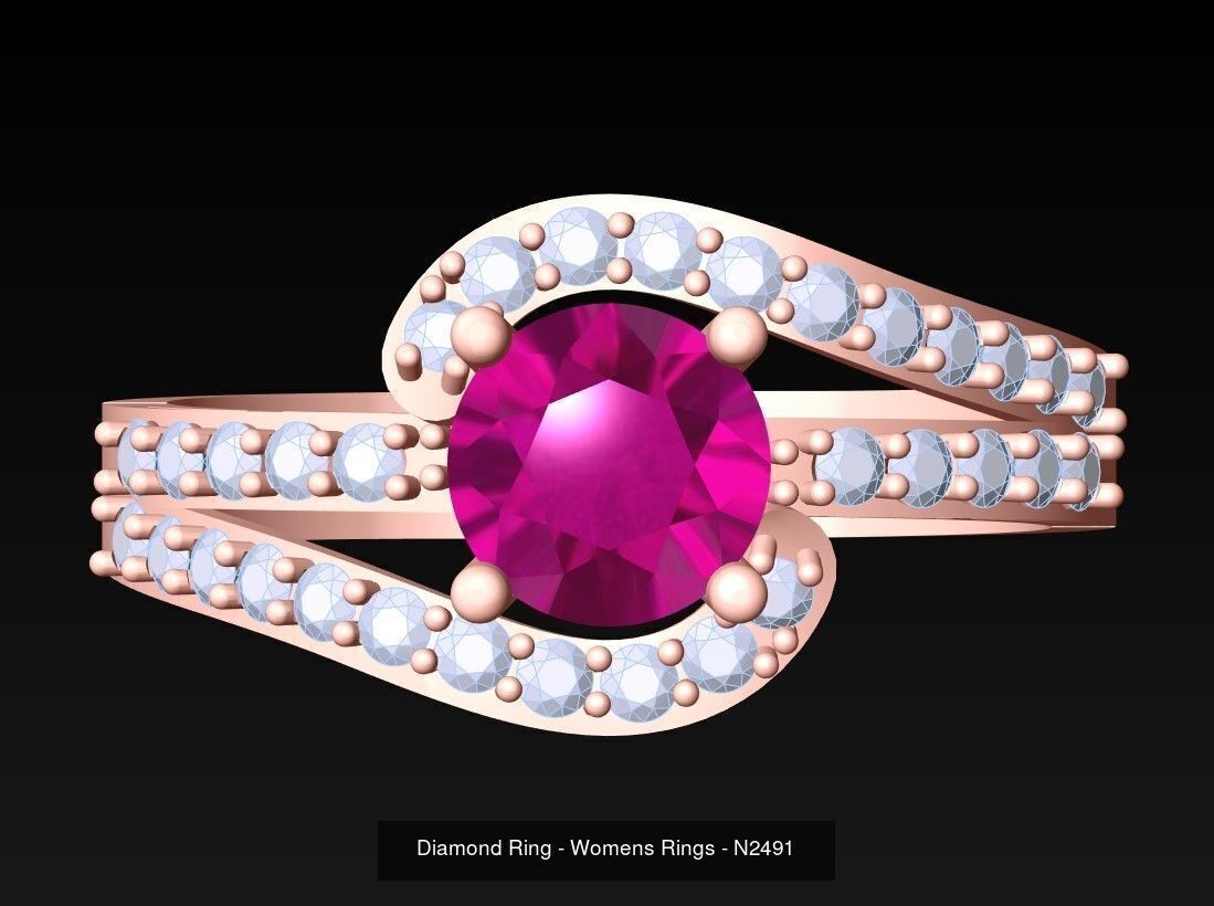 Collection 3d Ring Jewellery - 100 Womens Rings N27 _78