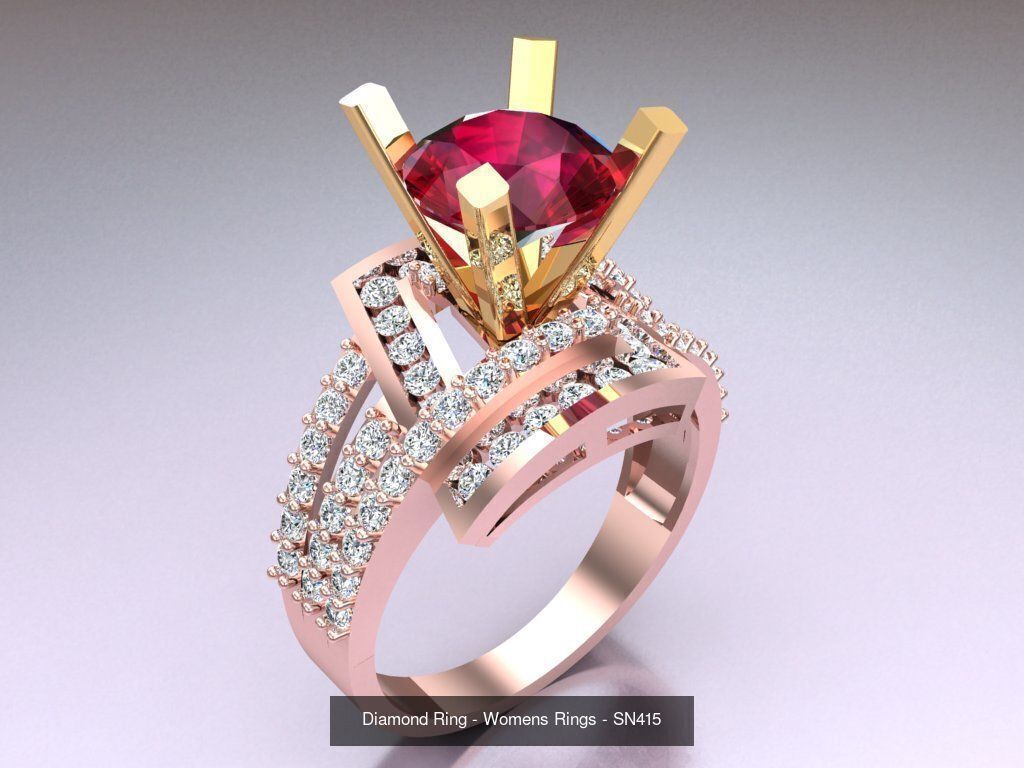 Collection 3d Ring Jewellery - 100 Womens Rings N27 _33