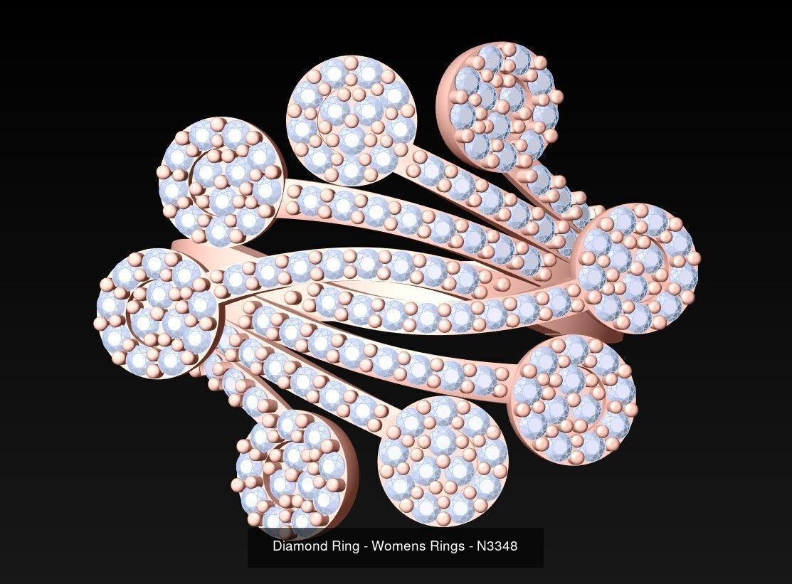 Collection 3d Ring Jewellery - 100 Womens Rings N27 _45