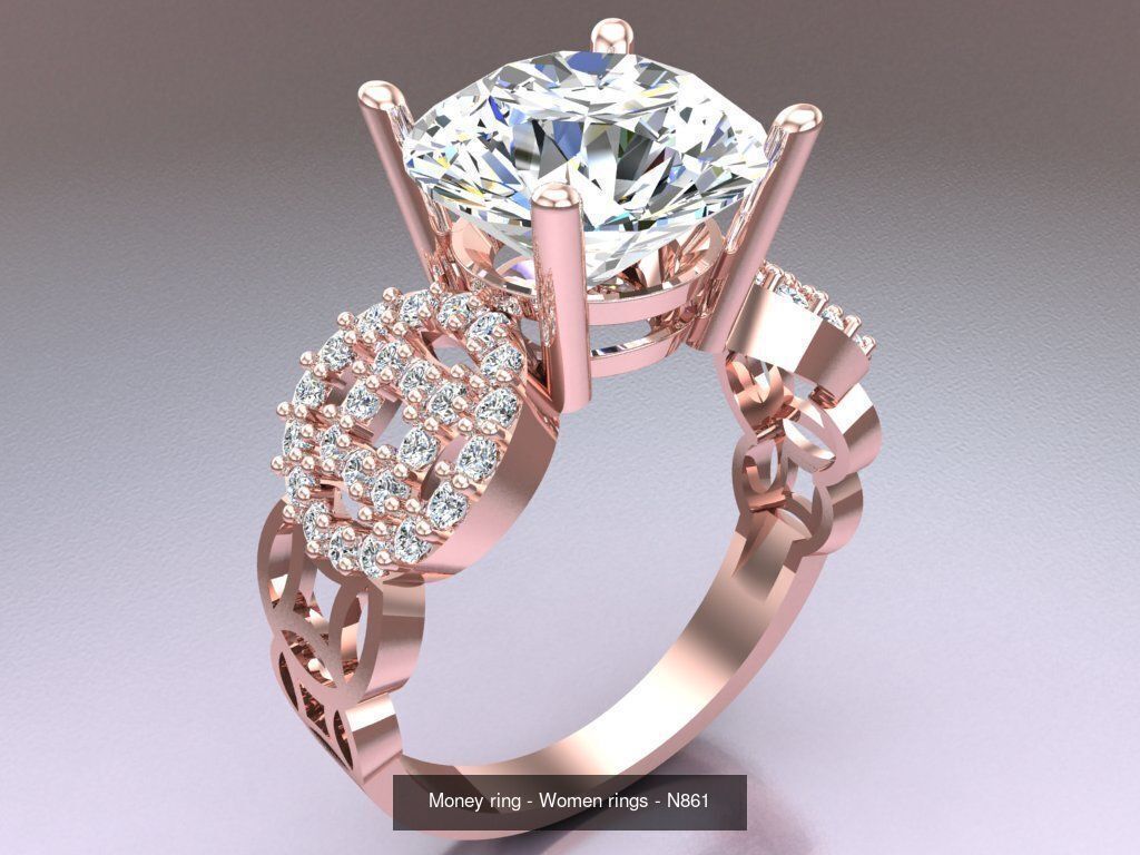 Collection 3d Ring Jewellery - 100 Womens Rings N27 _13