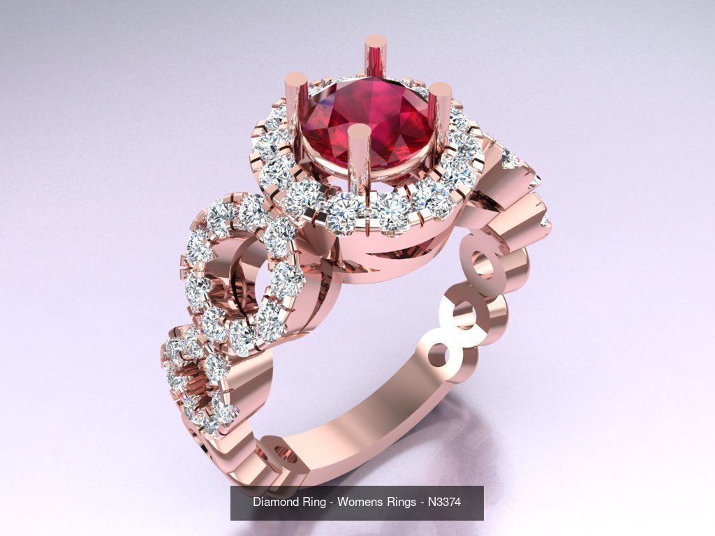 Collection 3d Ring Jewellery - 100 Womens Rings N27 _46