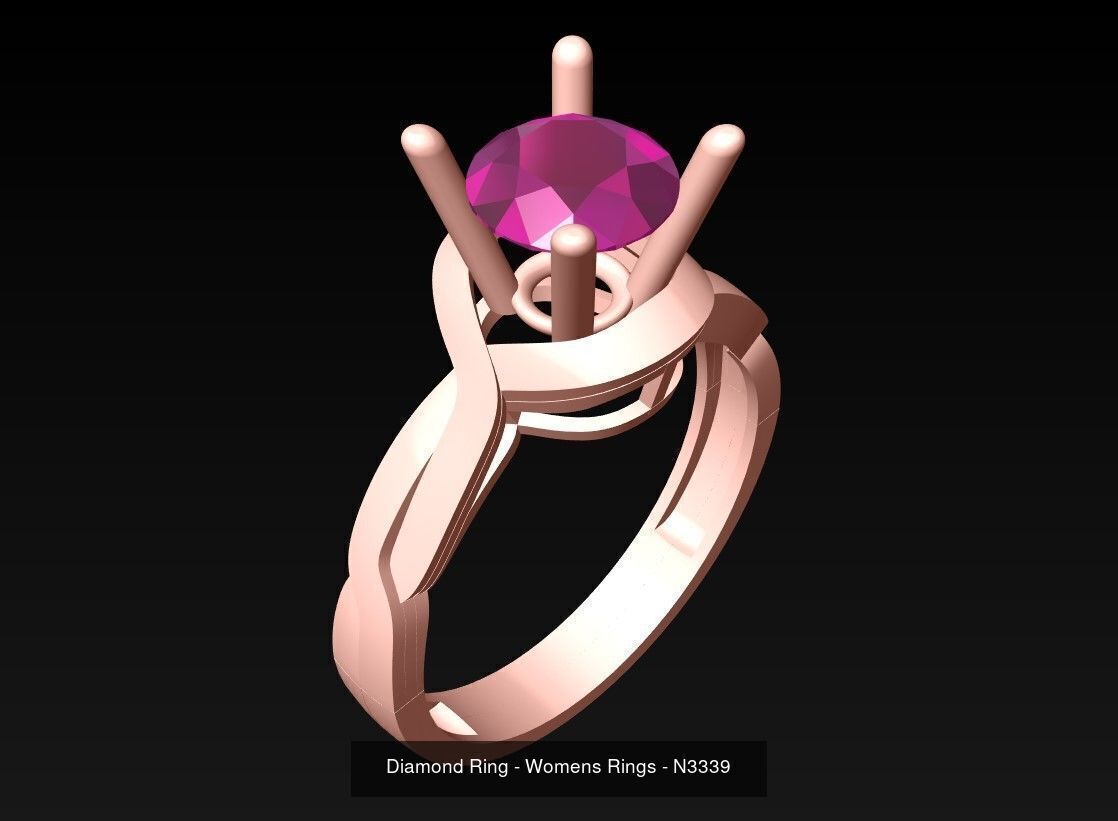 Collection 3d Ring Jewellery - 100 Womens Rings N27 _44