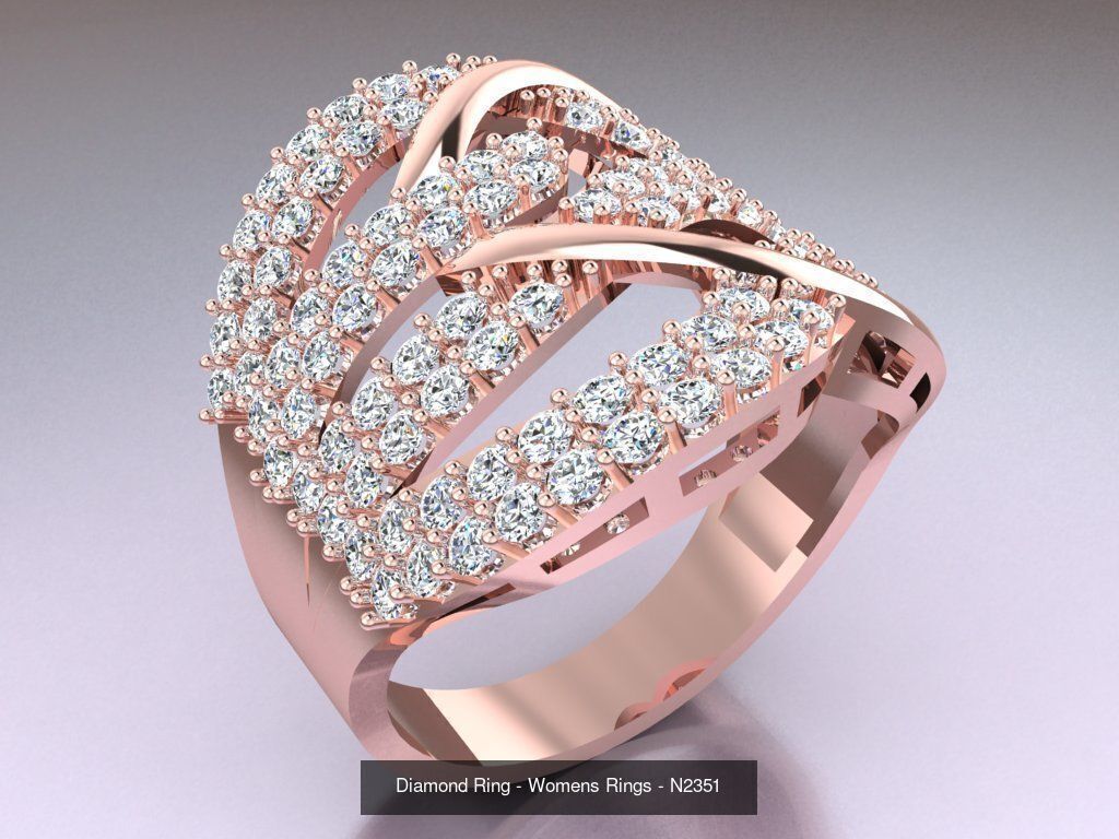 Collection 3d Ring Jewellery - 100 Womens Rings N27 _71