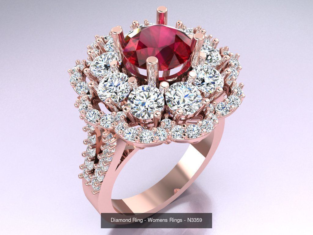 Collection 3d Ring Jewellery - 100 Womens Rings N27 _85