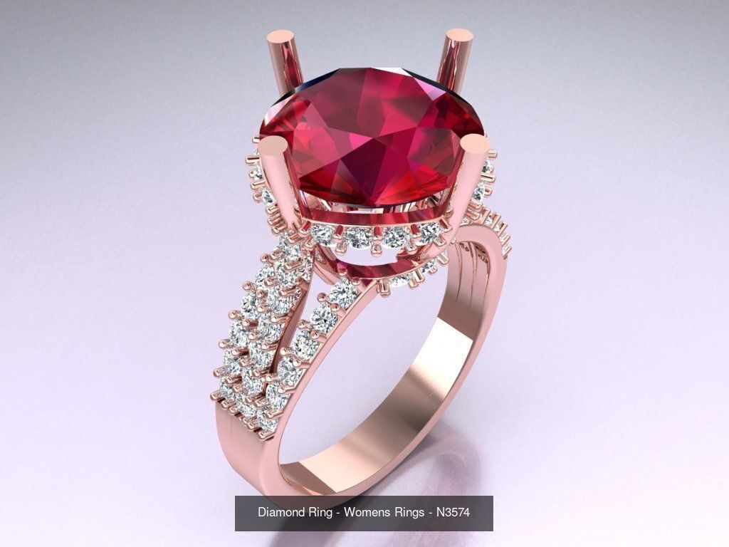 Collection 3d Ring Jewellery - 100 Womens Rings N27 _90