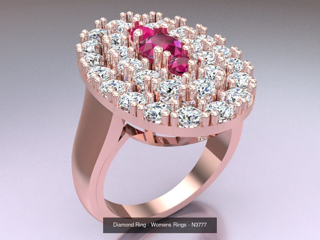 Collection 3d Ring Jewellery - 100 Womens Rings N27 _52