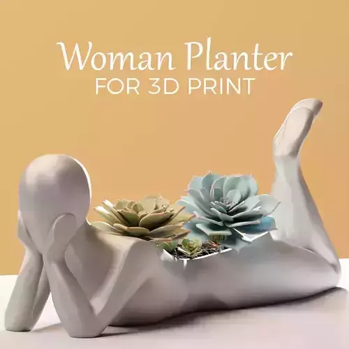 Woman Planter - plant pot
