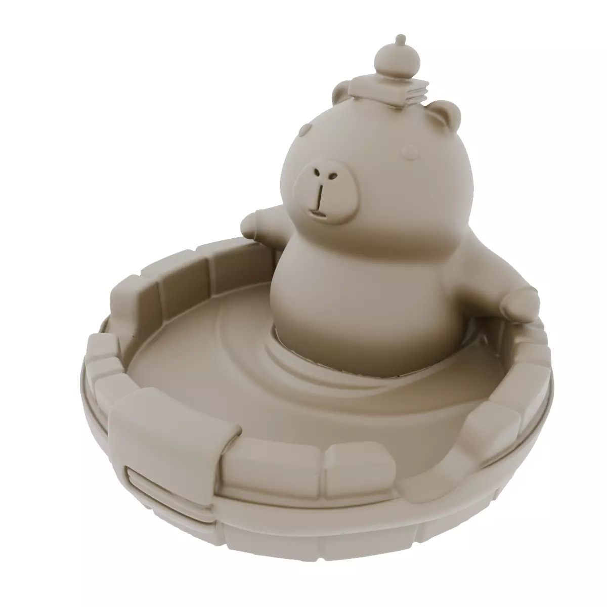 Capybara Phone Stand 3D print model_0