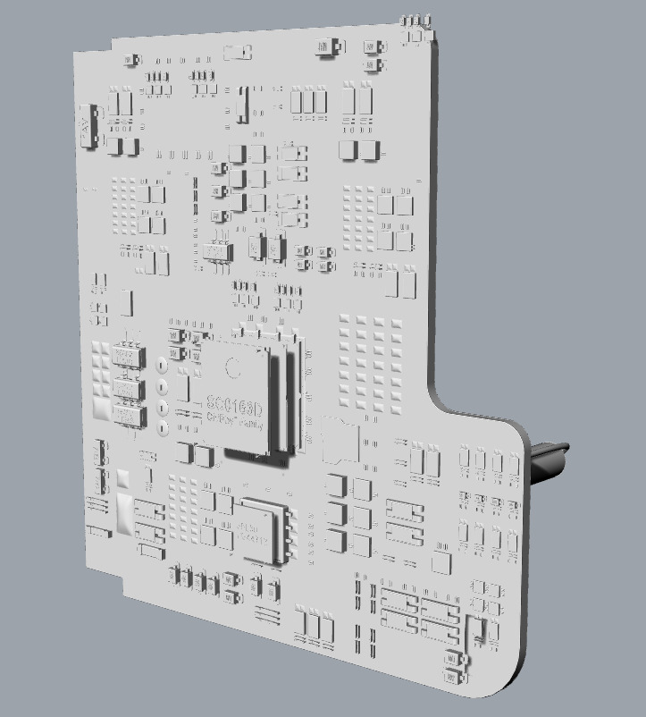 circuit board 3D print model_3