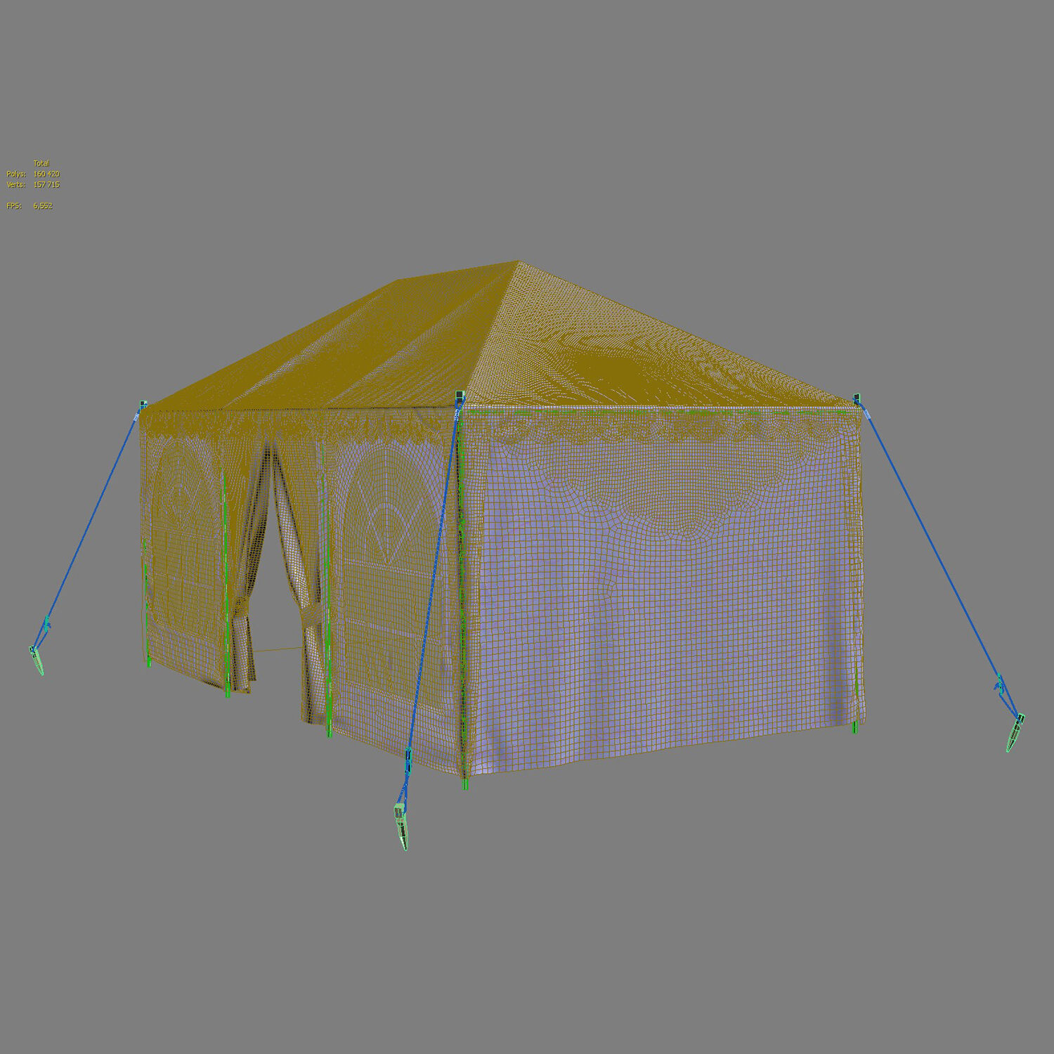 Tent 3d 3D model_6