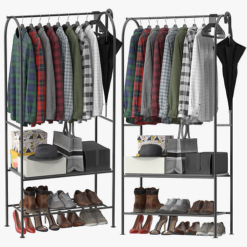 Grafjallet  Coat Rack 3D model