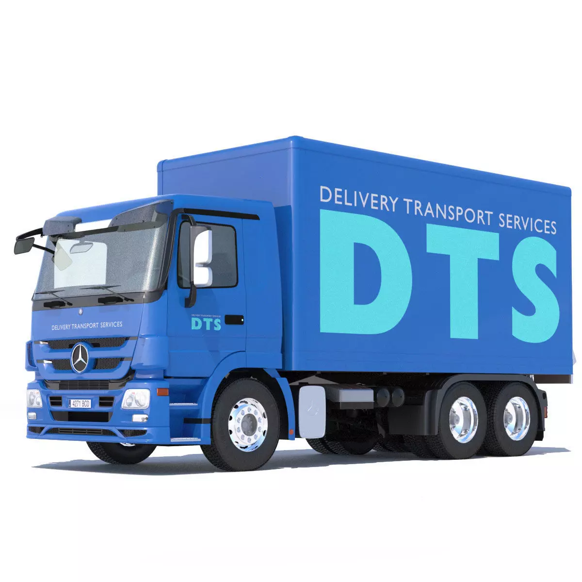 Mercedes Actros Box Truck 3D model