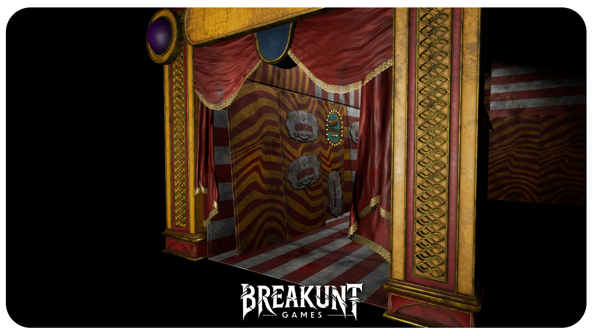 Interior Horror Circus Panels - Unreal Engine 5 3D model_13