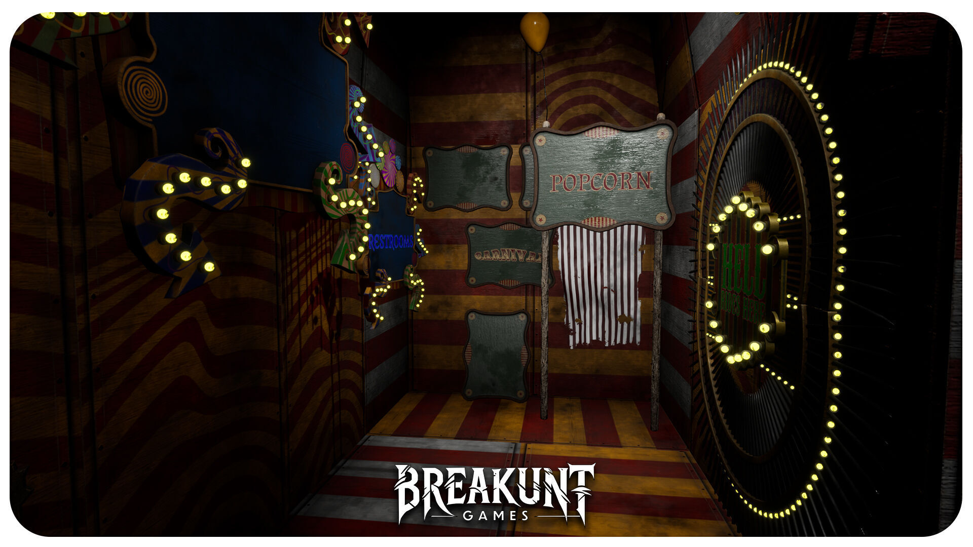 Interior Horror Circus Panels - Unreal Engine 5 3D model_3
